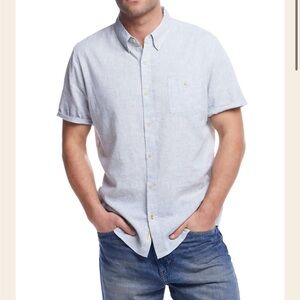 Original Weatherproof Vintage Light Blue Button-Down Shirt